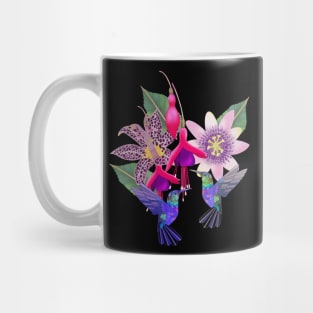 Hummingbird floral paradise Mug